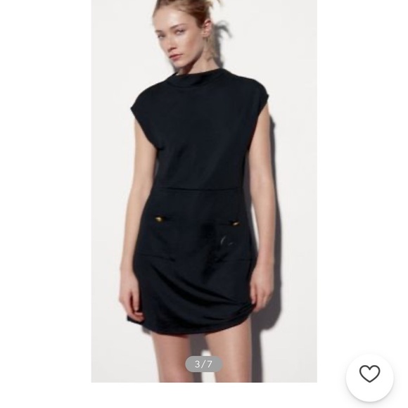 ZARA | Short Casual Style Sleeveless Plain Short Sleeves Dresses Sz S - Picture 4 of 17